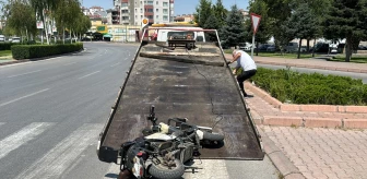 Kayseri'de elektrikli motosikletin çarptığı kadın yaralandı