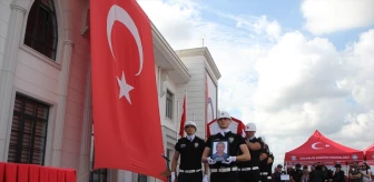 Kocaeli'de kanser nedeniyle vefat eden polis memuru için tören düzenlendi