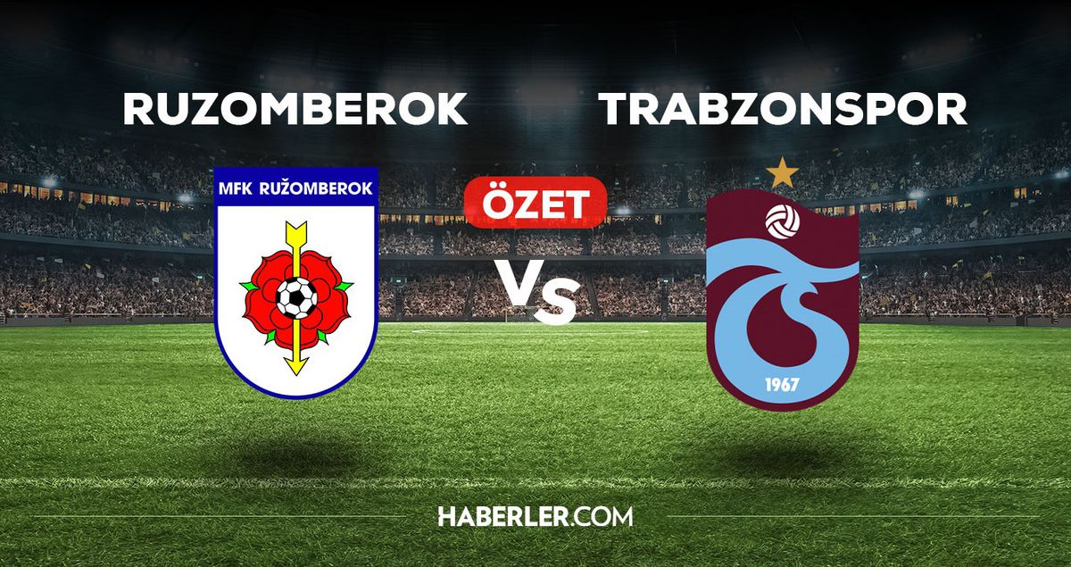 Ruzomberok Trabzonspor maç özeti ve golleri izle! (VİDEO) Ruzomberok Trabzonspor maçı özeti! Golleri kim attı, maç kaç kaç bitti?