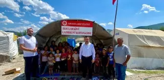 Amasya'da mevsimlik tarım işçilerinin çocuklarına Kur'an-ı Kerim öğretiliyor