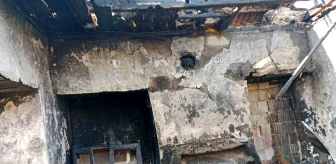 Burdur'da elektrik kaçağından kaynaklı yangın evi kullanılamaz hale getirdi