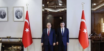 Cumhurbaşkanı Yardımcısı Cevdet Yılmaz, Yargıtay Başkanı Ömer Kerkez'i kabul etti