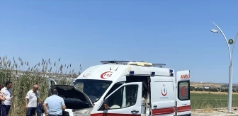 Diyarbakır'da seyir halindeki ambulans alev aldı