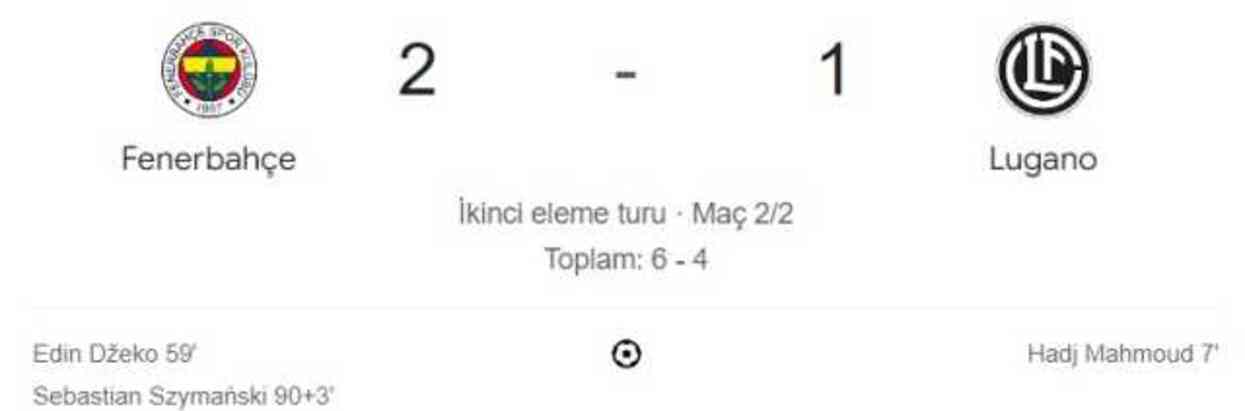 Fenerbahçe Lugano maçı kaç kaç, bitti mi? MAÇ SKORU! Fenerbahçe Lugano maçı kaç kaç, canlı maç skoru! Fenerbahçe Lugano maçı kaç kaç, bitti mi? MAÇ SKORU! Fenerbahçe Lugano maçı kaç kaç, canlı maç skoru!