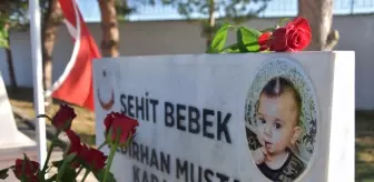 Nurcan Karakaya ve oğlu Bedirhan şehitlikleri başında anıldı