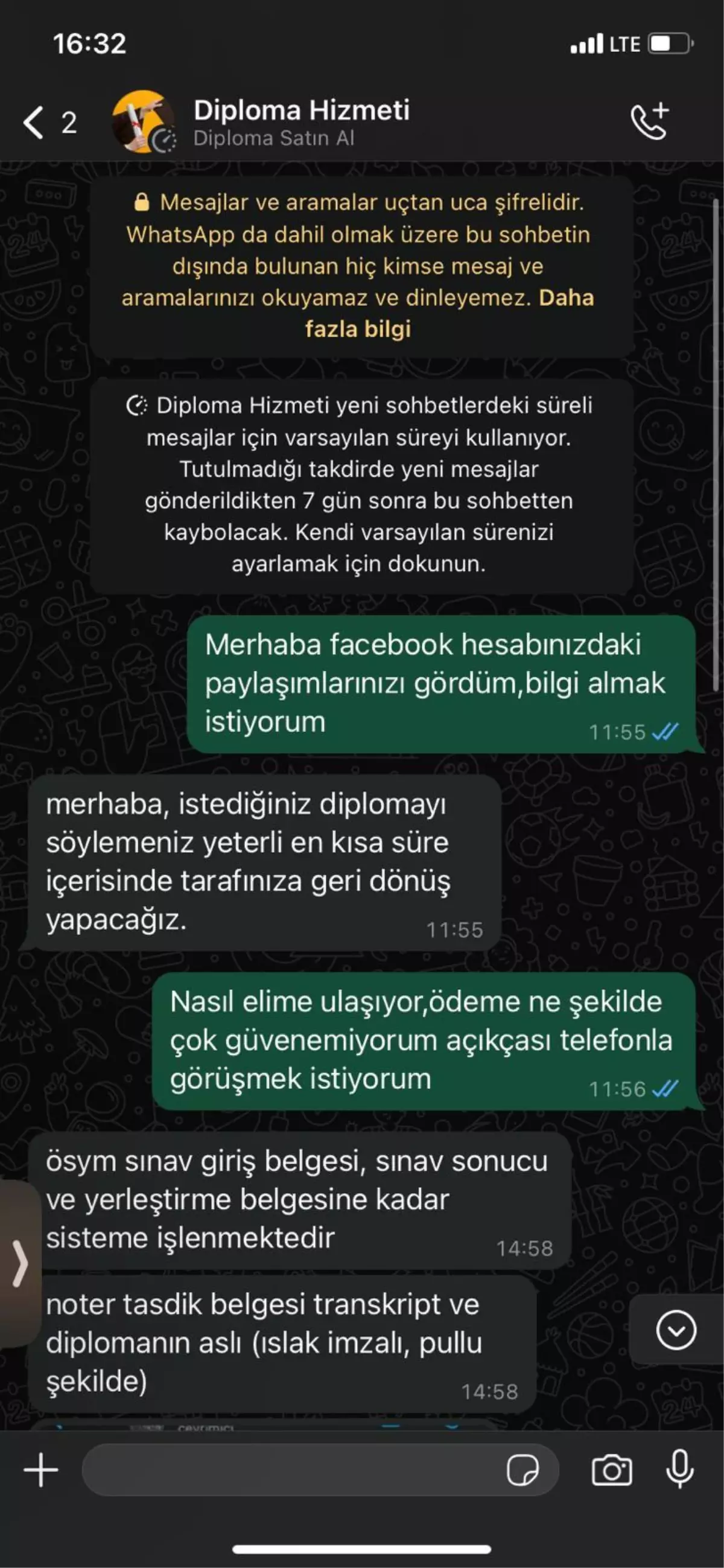 Sosyal medyada sahte lisans diploması 25 bin TL