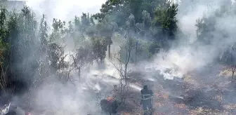 Antakya'da çıkan bahçe yangını söndürüldü