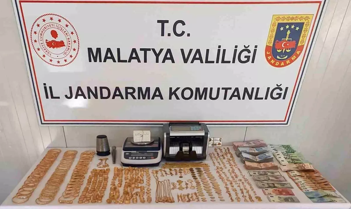 Malatya'da 6 Milyon TL Değerinde Kaçak Altın Ele Geçirildi