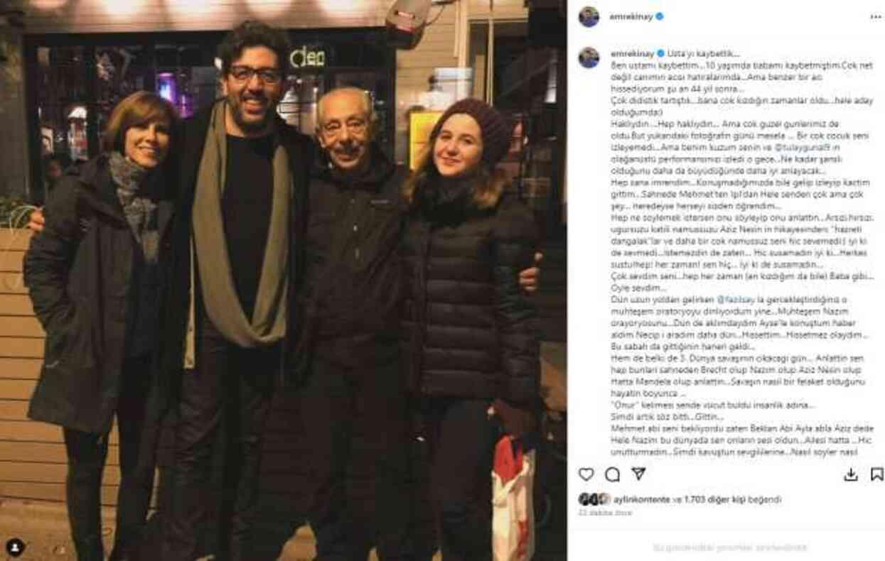 Sanat dünyası Genco Erkal'ın ölümüyle yasa boğuldu