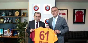 Galatasaray Başkanı Dursun Özbek, TFF Başkanı Hacıosmanoğlu'nu ziyaret etti