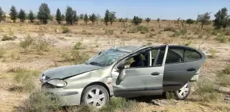 Konya'da takla atan otomobilde 8 kişi yaralandı