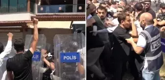 İsrail protestosunda tehlikeli gerginlik! Tekbir getirerek Burger King şubesine saldırdılar