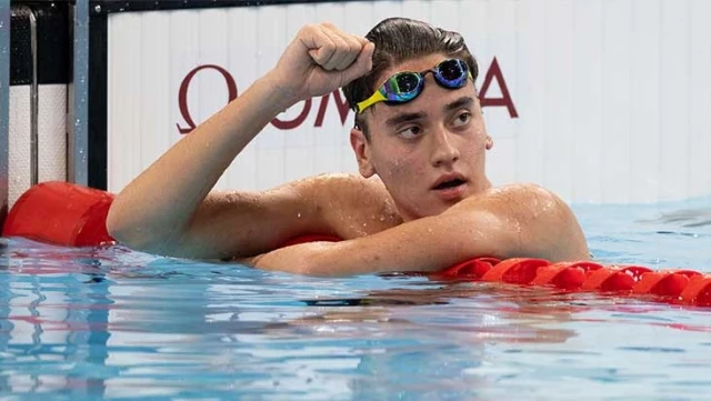 16-year-old national swimmer Kuzey Tunçelli made history by qualifying for the finals at the Paris Olympics.