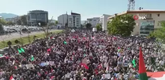 Bingöl'de binlerce kişi hamas lideri Haniye için yürüdü