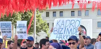 Bursa'da PTT Çalışanları İş Koşullarını Protesto Etti