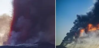 Etna Yanardağı lav püskürtmeye başladı! Bölge için 'Kırmızı' kodlu uyarı mesajı