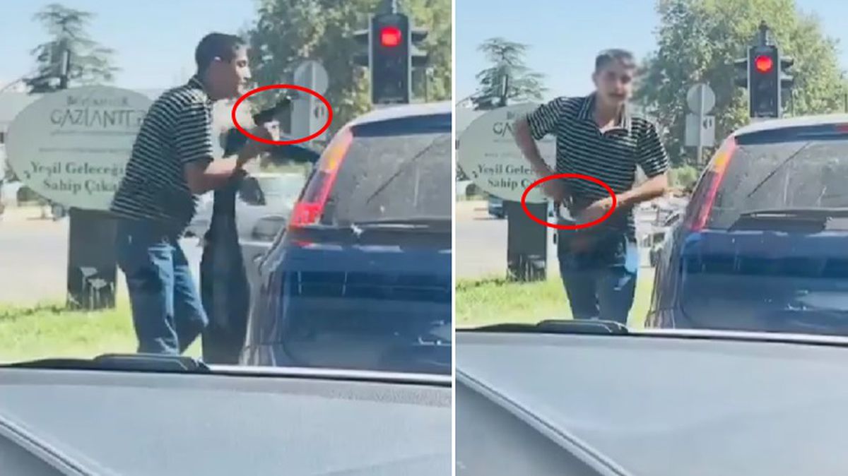 Gaziantep'te maganda dehşeti! Trafikte tartıştığı sürücüye silah çekti