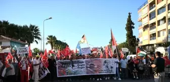 Kuşadası'nda İsrail'in Gazze'ye yönelik saldırıları protesto edildi