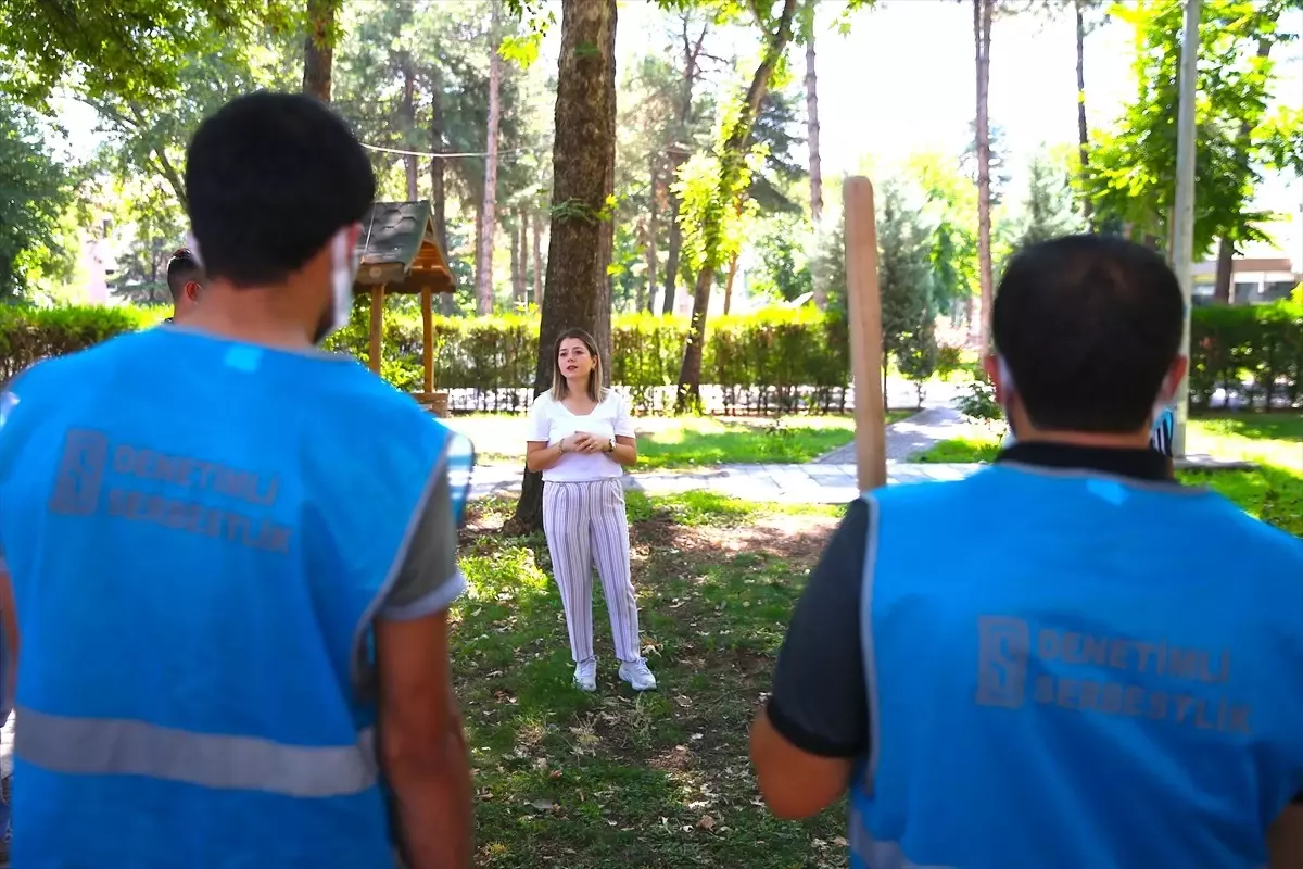 Diyarbakır'da hükümlüler kamu binalarının bahçelerini düzenliyor