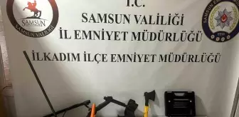 Samsun'da Define Arama Malzemesi ve Mermi Ele Geçirildi