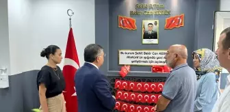 Sinop Valisi Mustafa Özarslan, Şehit Piyade Teğmen Bekir Can Kerek adına düzenlenen anı köşesini ziyaret etti