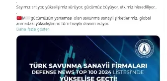 Türk Savunma Şirketleri Dünyanın En Büyük 100 Şirketi Arasında