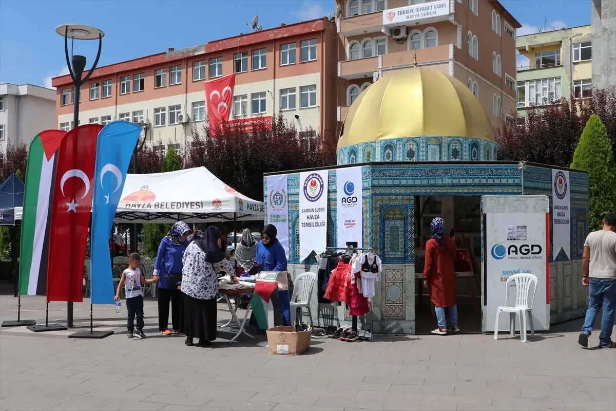 Samsun'da Filistin'e Destek Kermesi Düzenlendi