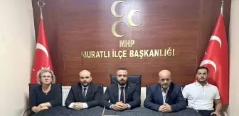 Tekirdağ'ın Muratlı ilçesinde MHP İlçe Başkanı değişti