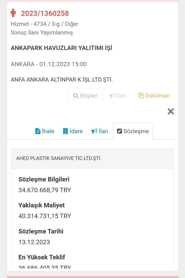 Yıllardır kapalı olan Ankapark'a 35 milyon TL'lik havuz bakımı! İhaleyi alan isim CHP Grup Sözcüsü çıktı