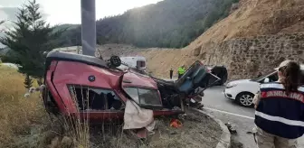 Gümüşhane'de trafik kazası: 1 ölü, 9 yaralı