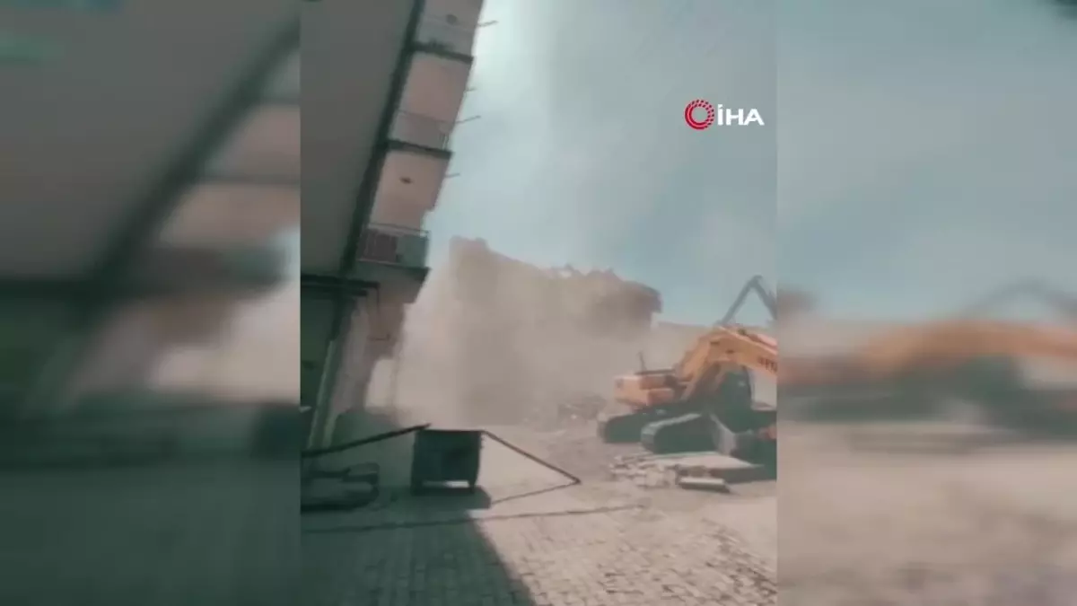 Korna sesiyle 5 katlı bina yıkıldı