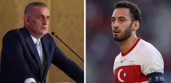 TFF Başkanı Hacıosmanoğlu, Hakan Çalhanoğlu'nun kullandığı ifadeye takıldı: Bir takımın kaptanı bunu demez