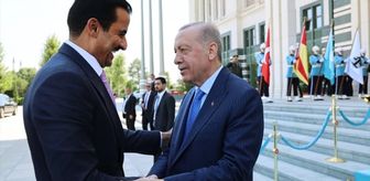Cumhurbaşkanı Erdoğan, Katar Emiri Al Sani ile görüştü
