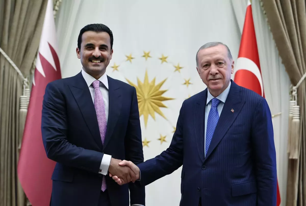 Cumhurbaşkanı Erdoğan, Katar Emiri Al Sani'yi kabul etti