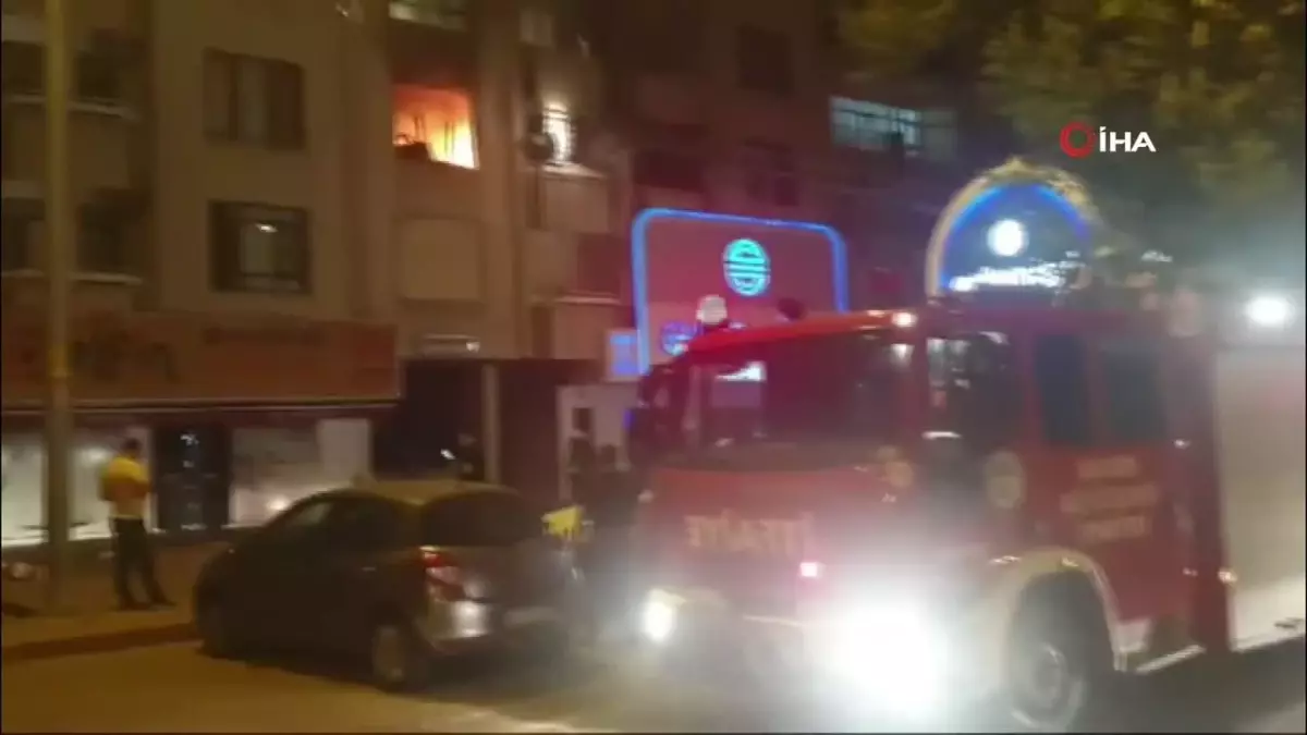 Evde çıkan yangın korkuttu