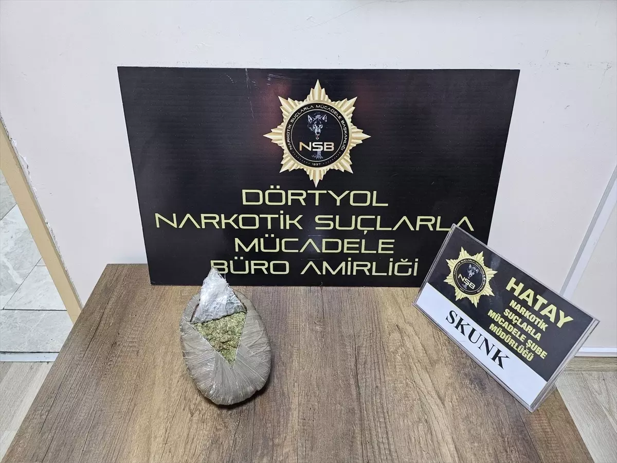 Dörtyol'da 595 Gram Esrar Ele Geçirildi, 1 Şüpheli Gözaltına Alındı