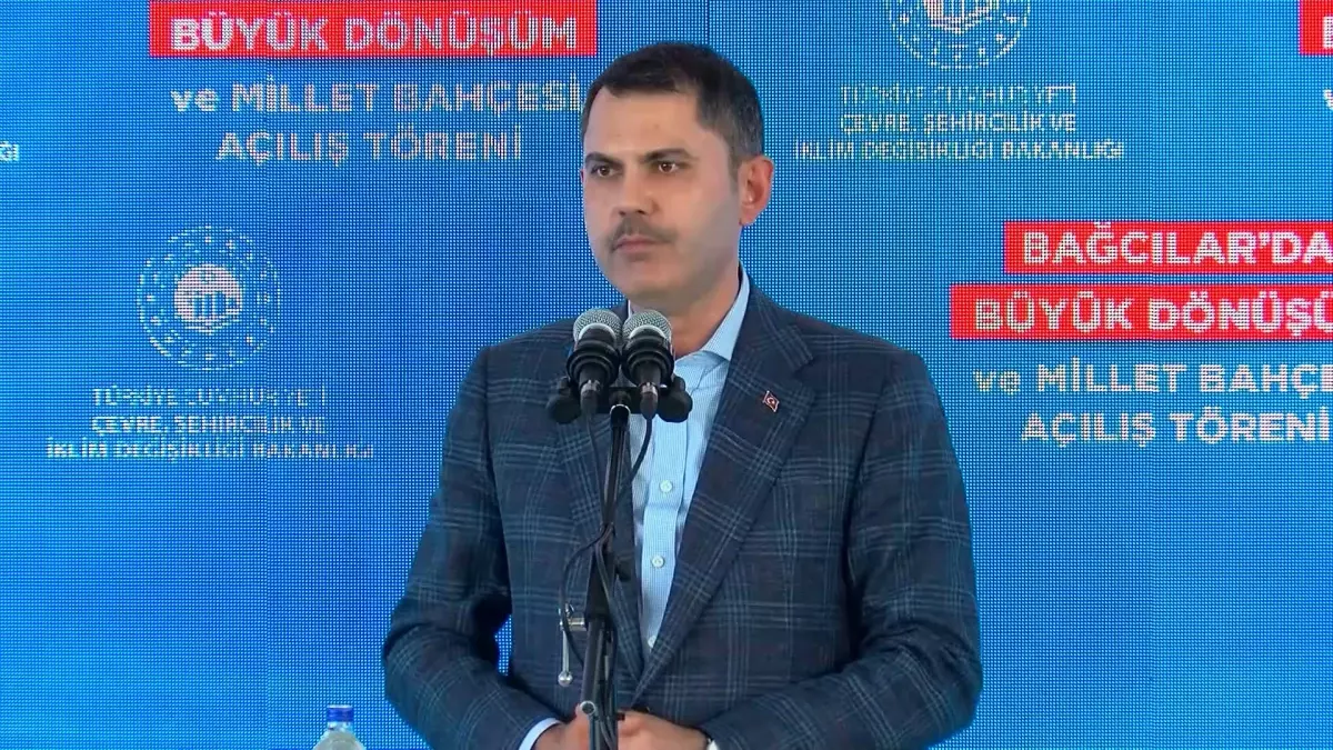 Çevre Bakanı Kurum, Bağcılar Millet Bahçesi Açılışı ve Kentsel Dönüşüm Töreni'ne Katıldı