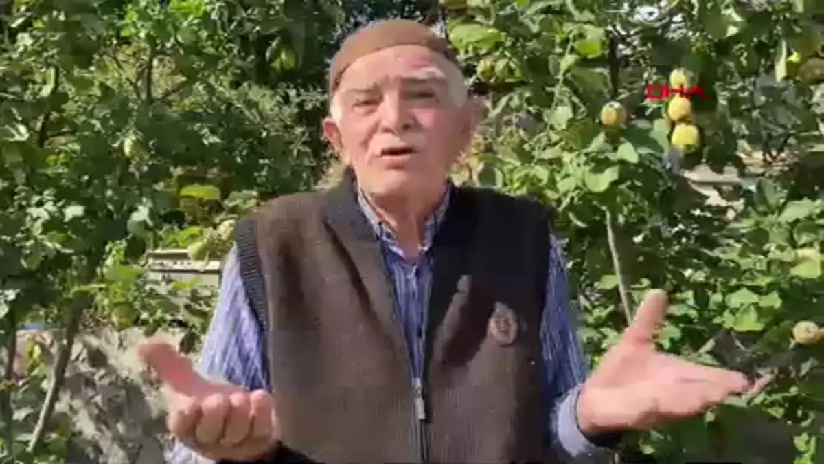 Emekli öğretmen, Bileşik Kaplar Sistemiyle bahçesinde 100 ağaç yetiştiriyor