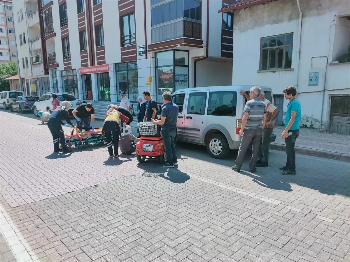 Seydişehir'de Elektrikli Bisiklet Kazası: Sürücü Yaralandı