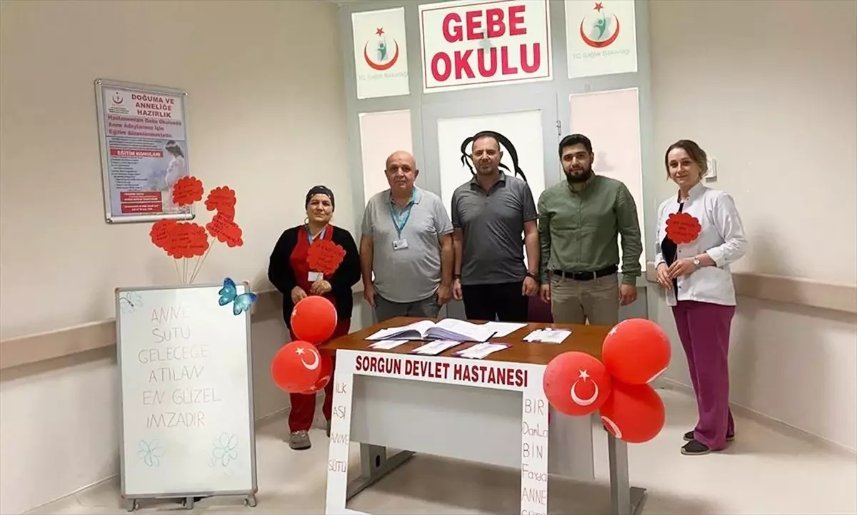 Sorgun Devlet Hastanesi'nde Dünya Emzirme Haftası etkinliği düzenlendi