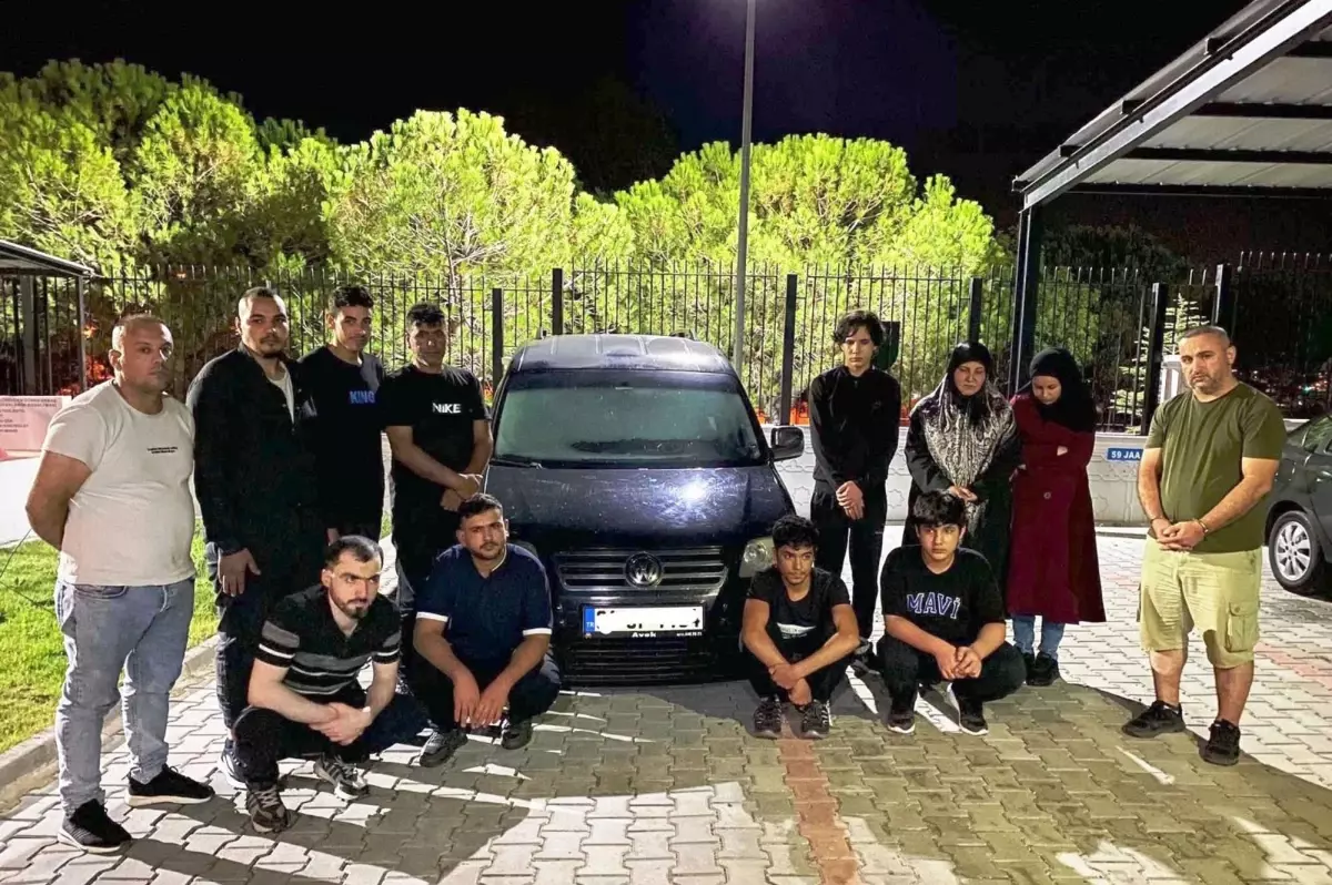 Tekirdağ'da 11 kaçak göçmen yakalandı