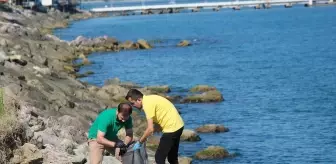 Giresun Bulancak Sahilinde Çöp Temizliği Etkinliği Gerçekleştirildi