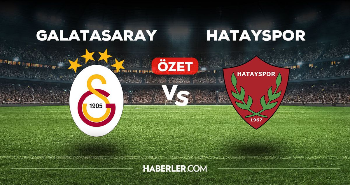 Galatasaray 2-1 Hatayspor maç özeti ve golleri izle! (VİDEO) GS Hatayspor maçı özeti! Golleri kim attı, maç kaç kaç bitti?