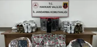 Hakkari'de düzenlenen operasyonda gümrük kaçağı malzeme ele geçirildi