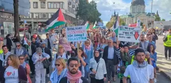 Stockholm'de İsrail'in Gazze'ye saldırılarına destek gösterisi