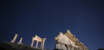 Bergama Akropolü'nde Perseid meteor yağmuru gözlendi