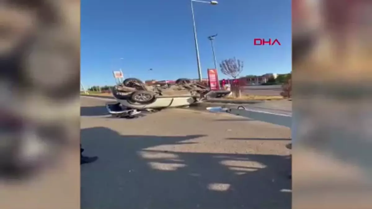 Kırşehir'de Cip Refüje Devrildi: 2 Yaralı