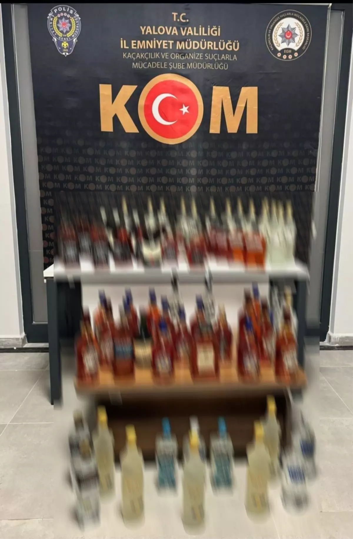 Yalova'da Kaçak İçki Operasyonu