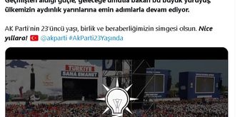 Emine Erdoğan: AK Parti milletimizin güveni ve desteğiyle yeni yaşına merhaba diyor