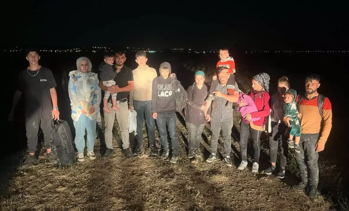 Edirne'de 38 kaçak göçmen yakalandı